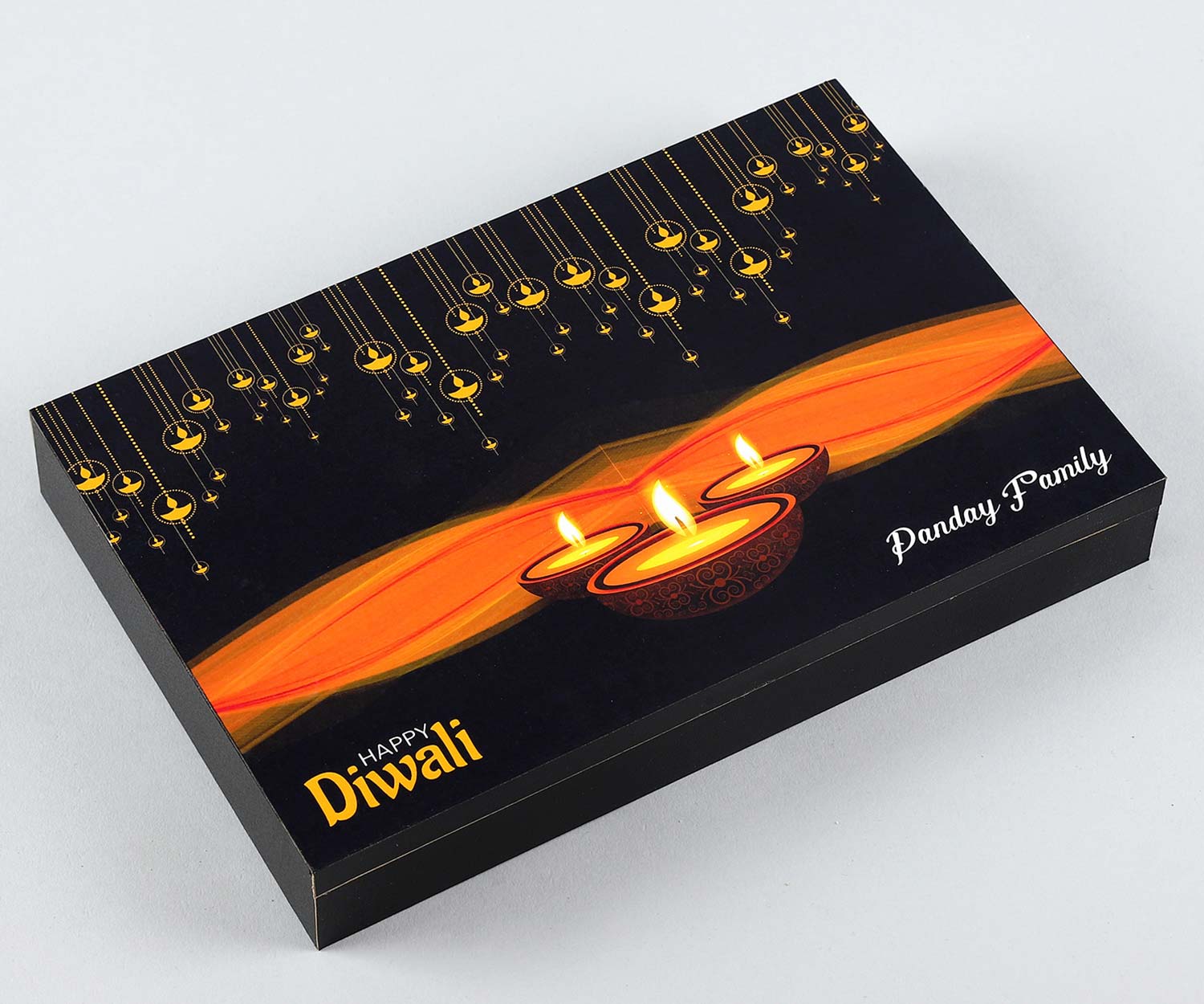 Personalised colourful chocolates box diwali gift
