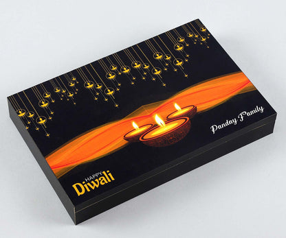 Personalised colourful chocolates box diwali gift 