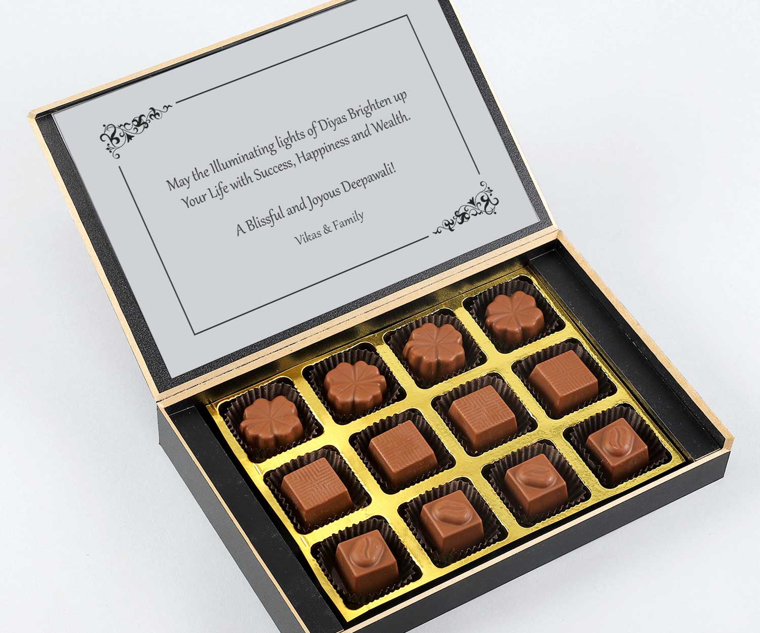 Colourful Diya printed chocolates Diwali gift – Choco ManualART