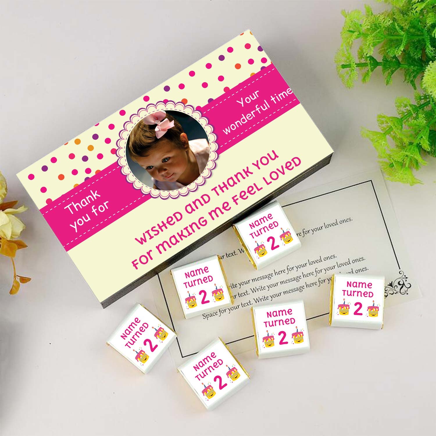Dotted design printed wrapped chocolates birthday return giftChocolate gift boxes near me.    Birthday gift chocolate box for boyfriend.