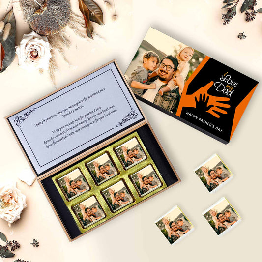 Father's day Personalised Photo Printed black Elegant giftWhat are good dad gifts.  Best gift for chocolate day.