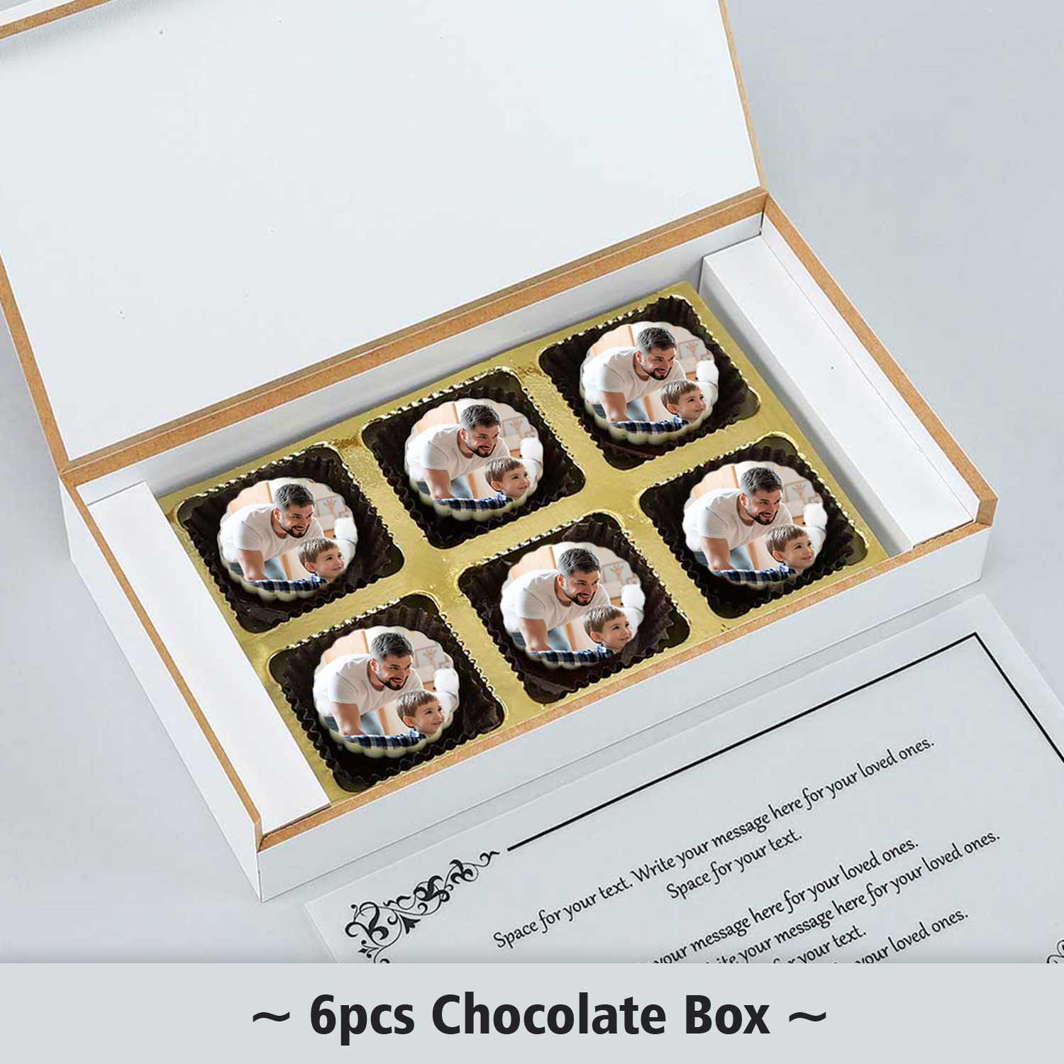 Fist bump clipart printed father's day chocolates