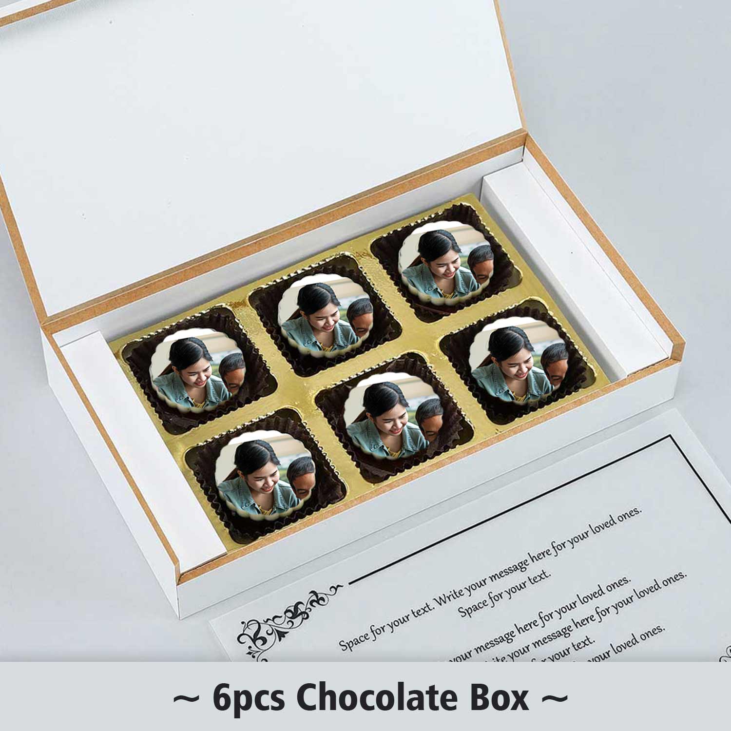 Elegant font Happy father's day Printed Chocolates