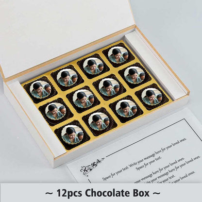 Elegant font Happy father's day Printed Chocolates
