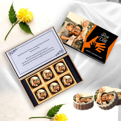 Dad & Son Shadow Printed Box of Chocolates
