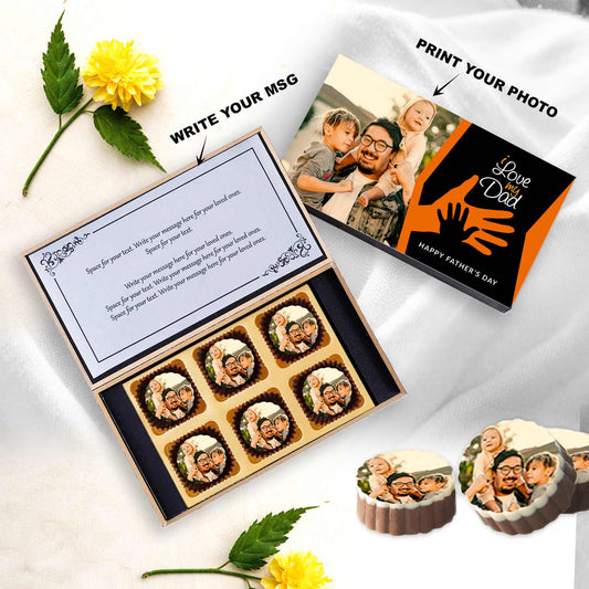 Dad & Son Shadow Printed Box of Chocolates