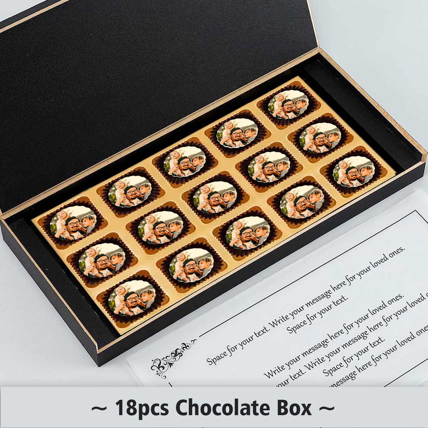Dad & Son Shadow Printed Box of Chocolates