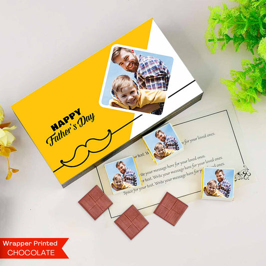 Happy Father's Day printed wrapped chocolates gift