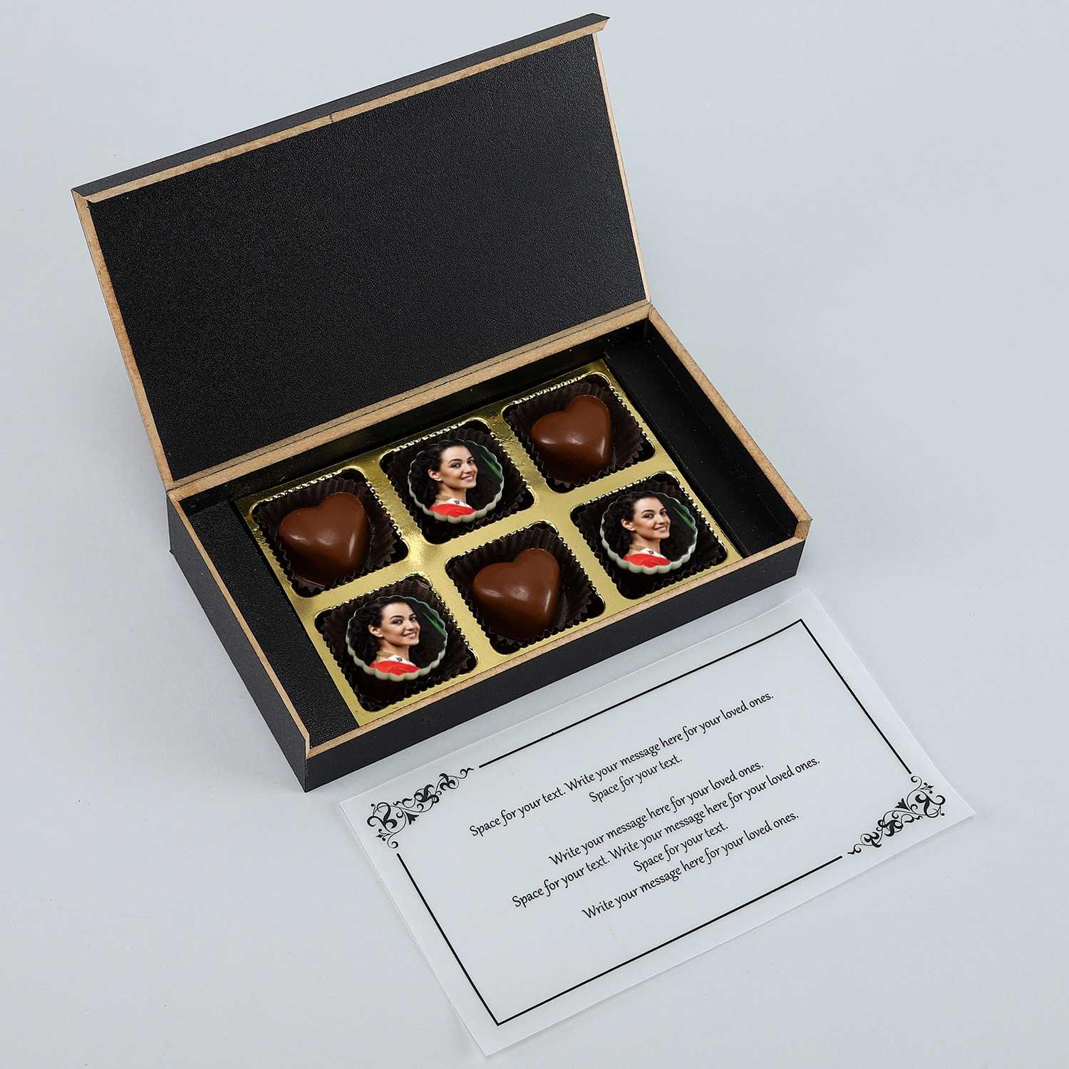 Love Theme Personalised Valentine's Chocolate Box - Choco Manual ART