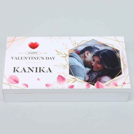 Happy Heart Shape Personalised Chocolate Box - Choco Manual ART