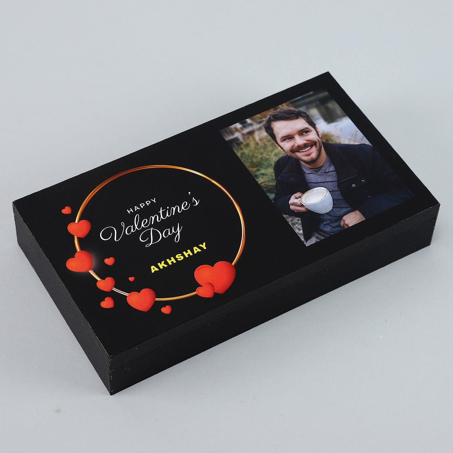 Happy Valentine's Day Personalised Chocolate Box gift Box - Choco Manual ART
