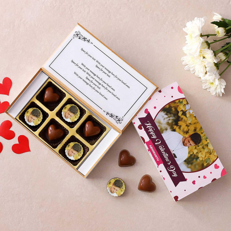 Red Ribbon Greetings Personalised Chocolate Box - Choco Manual ART