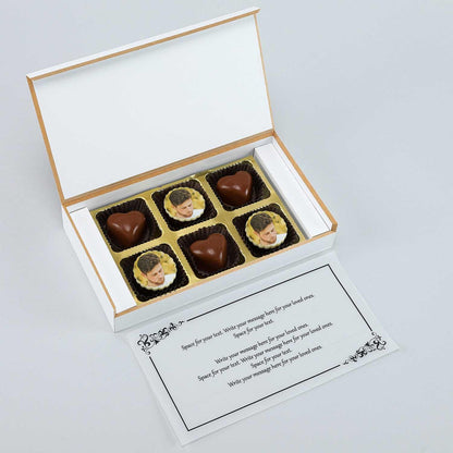 Red Ribbon Greetings Personalised Chocolate Box - Choco Manual ART