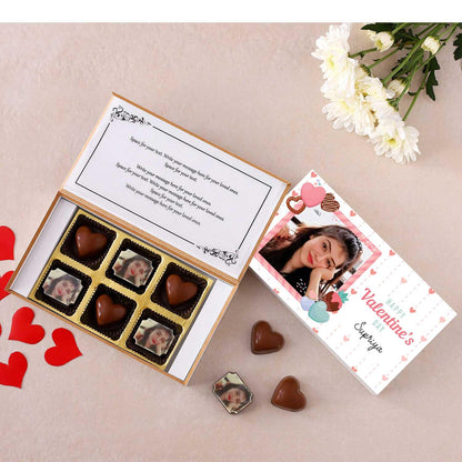 Valentine Love Special Greetings Personalised Chocolate Box - Choco Manual ART