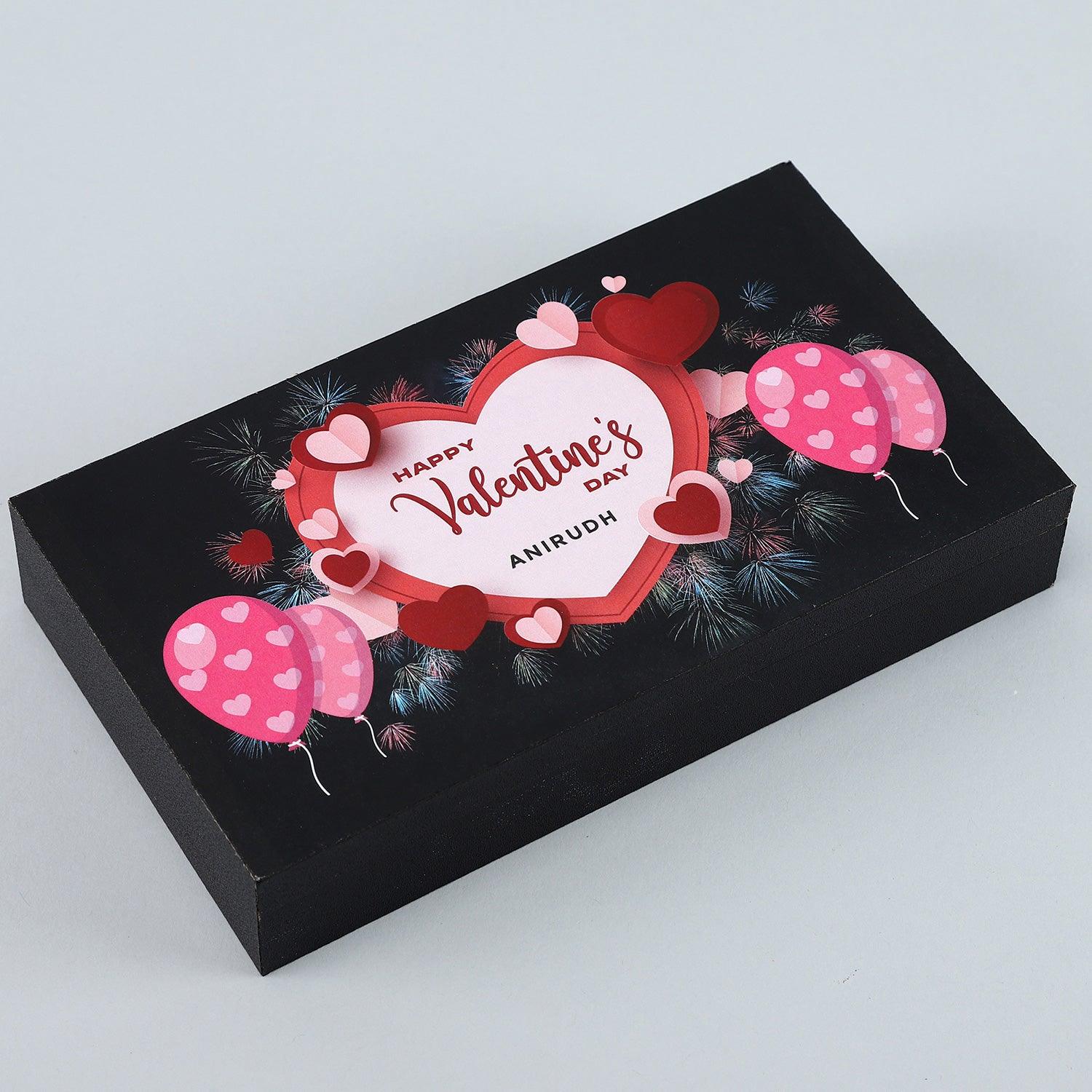 Hearts & Balloons Personalised Chocolate Box - Choco Manual ART