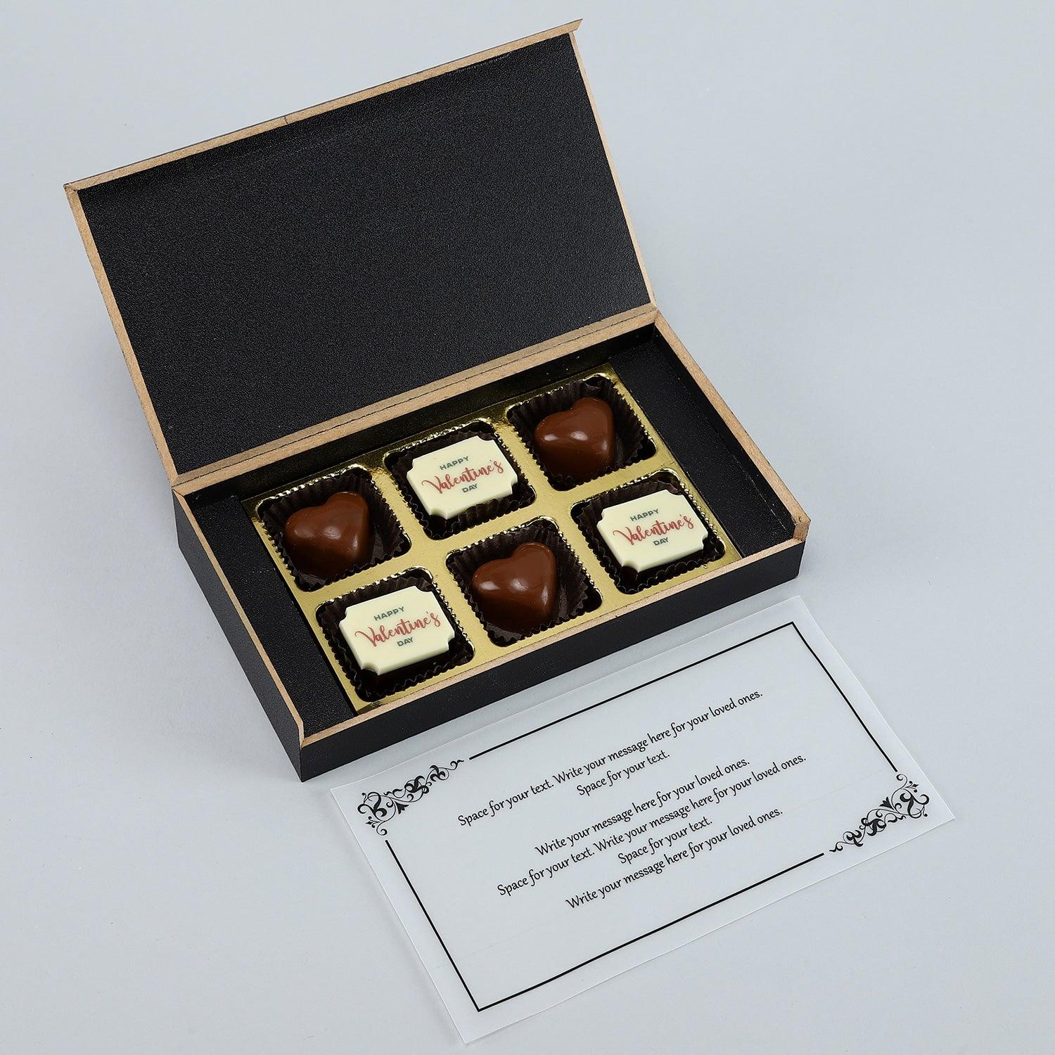 Hearts & Balloons Personalised Chocolate Box - Choco Manual ART