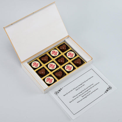 Happy Heart Shape V-Day Soul Mates Personalised Chocolate Box - Choco Manual ART