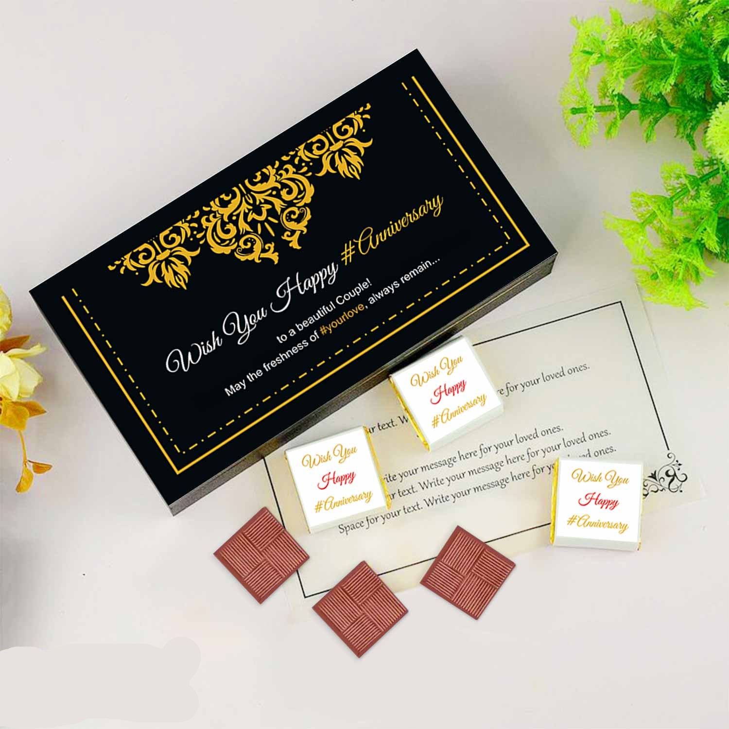 Gift box of chocolates with Wrapper Print