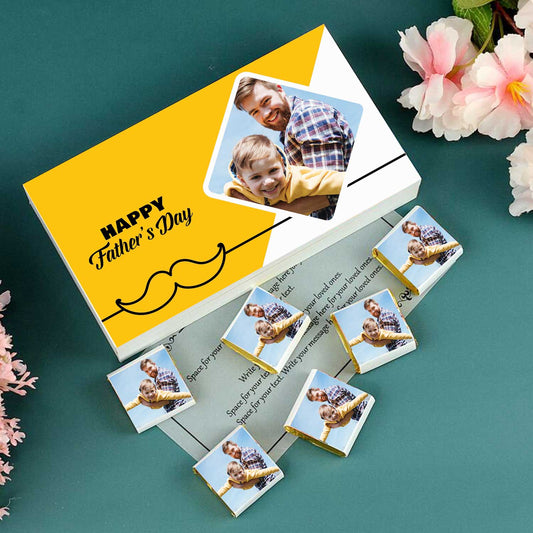 Happy FathFather birthday gift.  Father in law gift ideas.er's Day printed wrapped chocolates gift
