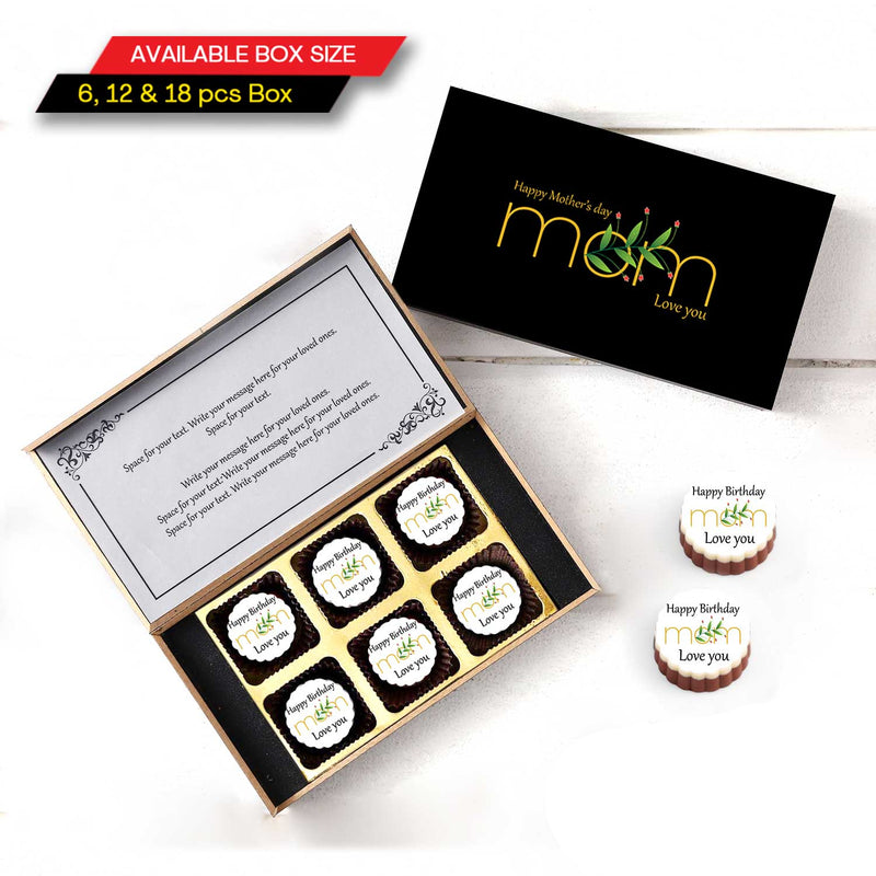 Happy Mother's Day 'love you' Printed chocolates for mom