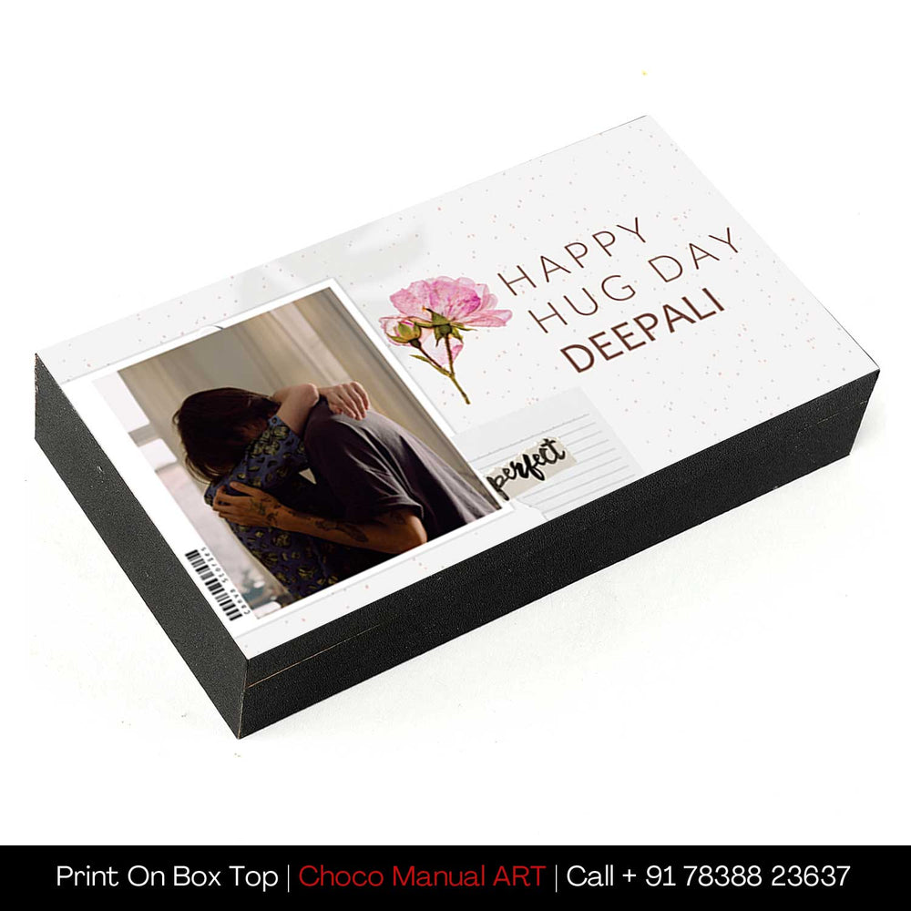 Unique Hug Day Customised Chocolate gift Box