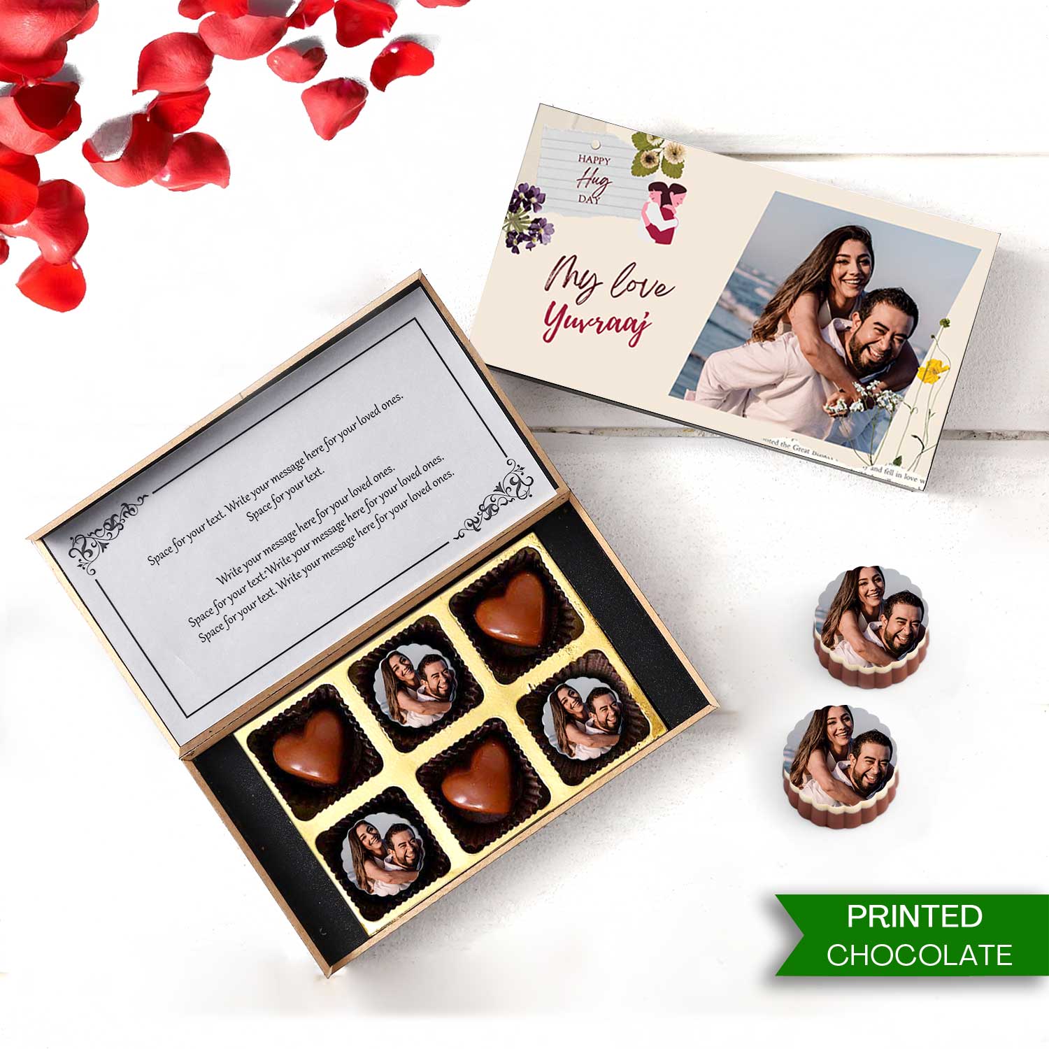 Hug Day Unique Chocolate gift I Buy at Choco ManualART