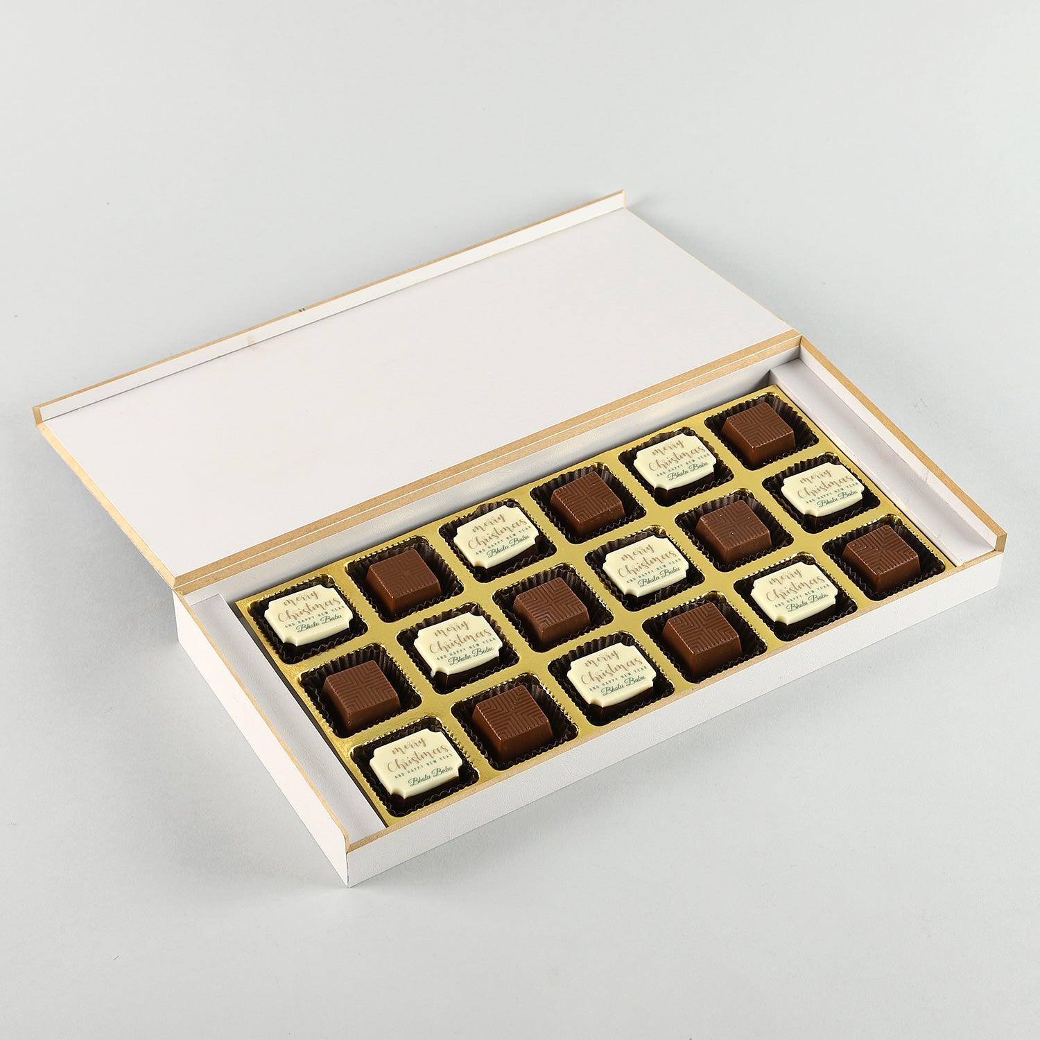 Buy New Year Chocolate Gift Box with Personalised Message - Choco Manual ART