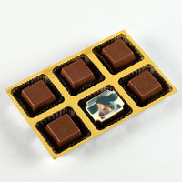 Personalized gift with Gold Classic Snowflake, Light Garland, and Christmas Ball Gift - Choco Manual ART