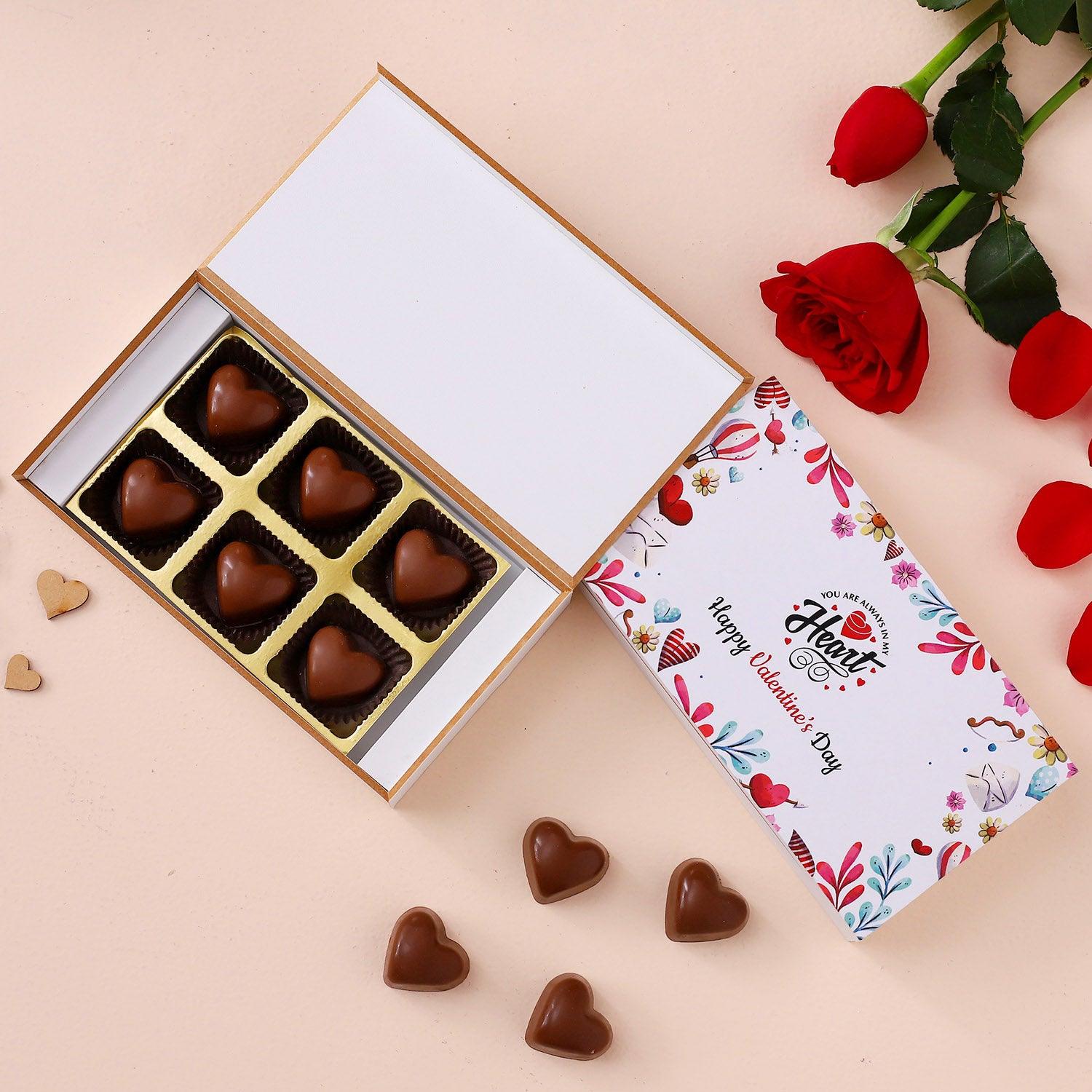 Happy Valentine's Day Lovely Heart Chocolate Box - Choco Manual ART