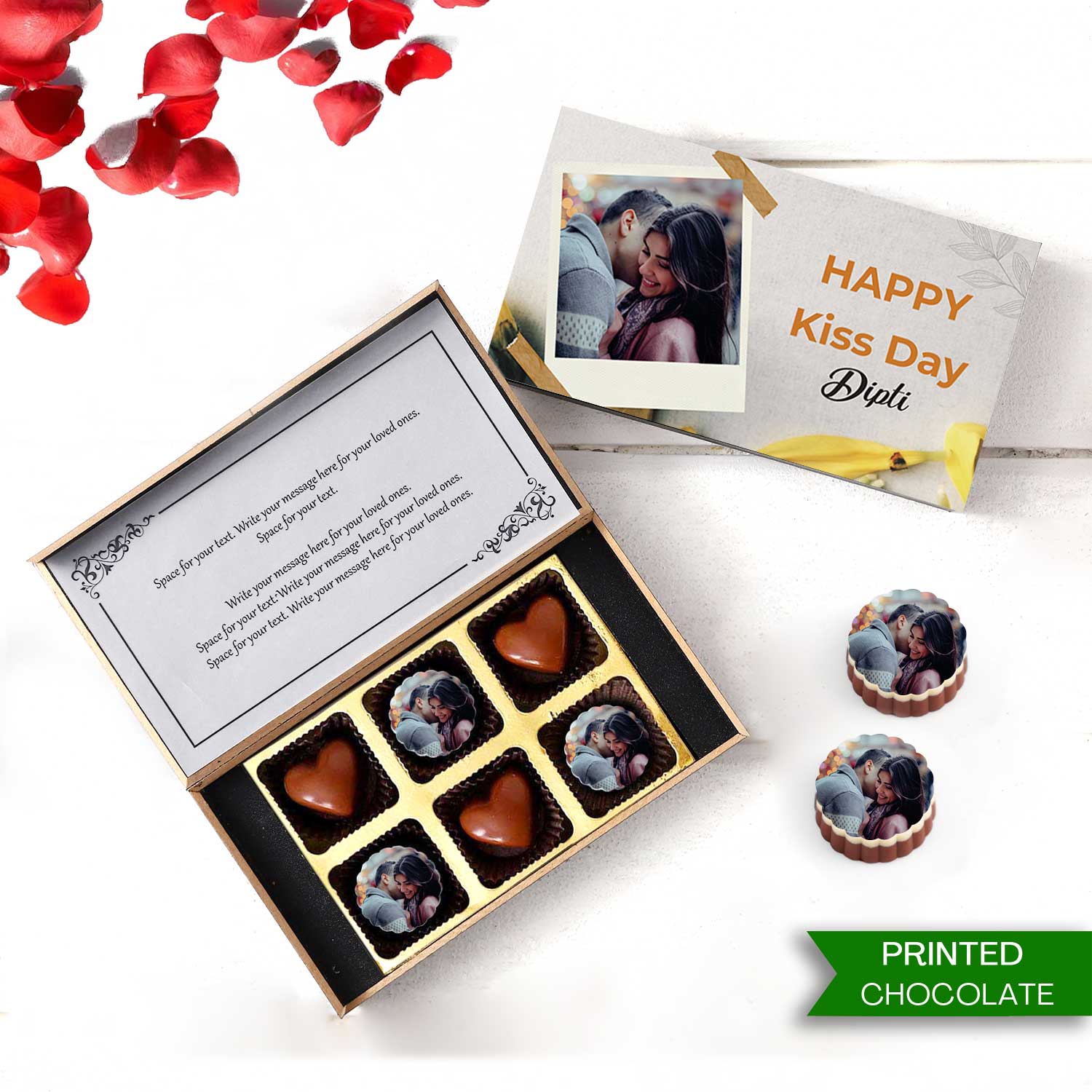 Kiss Day Unique Chocolate gift I Buy at Choco ManualART