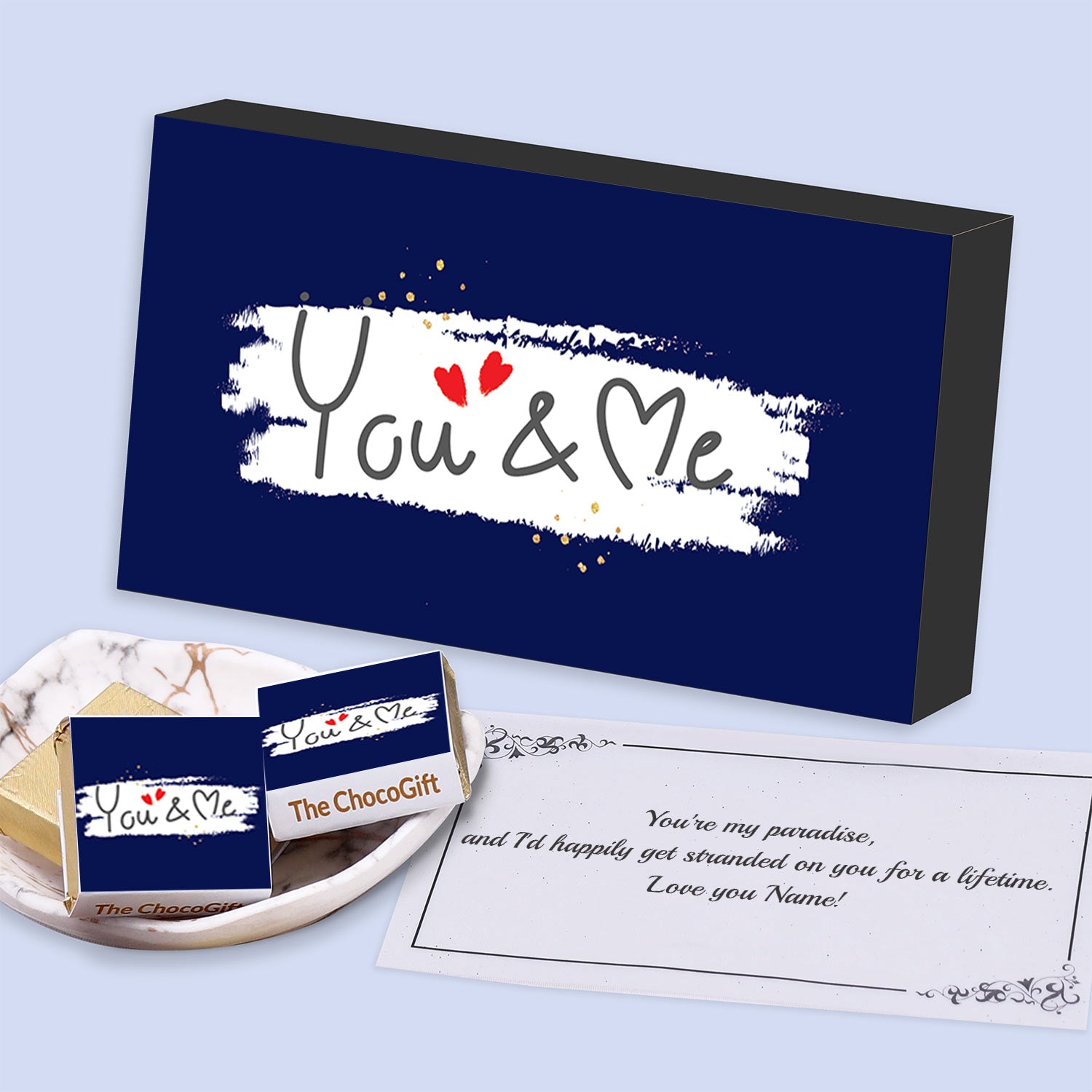 Online You & me customised printed wrappers