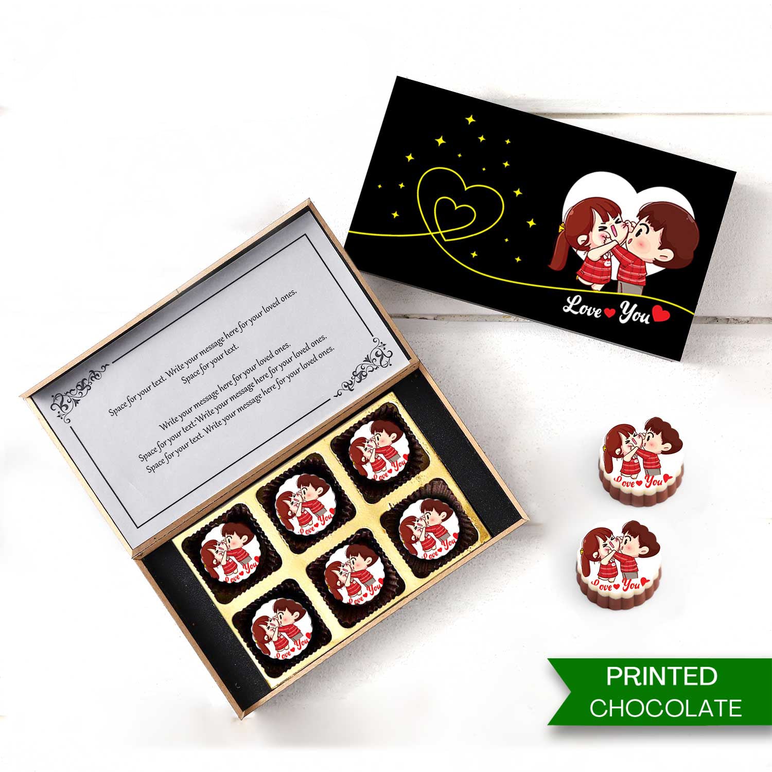 Send I Love You Chocolates Gift Box Online - Choco ManualART