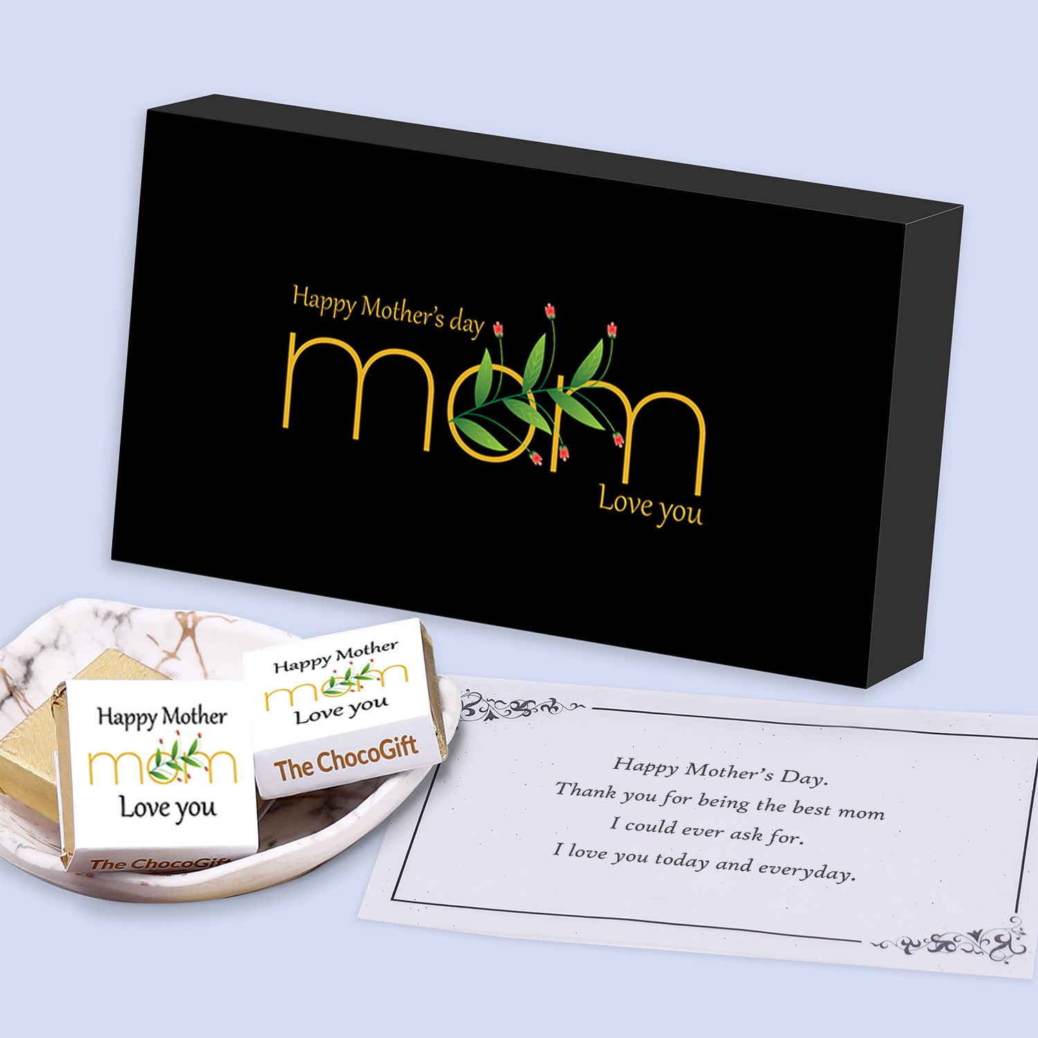 Happy Mother's Day 'love you' mom Printed Chocolate wrappers