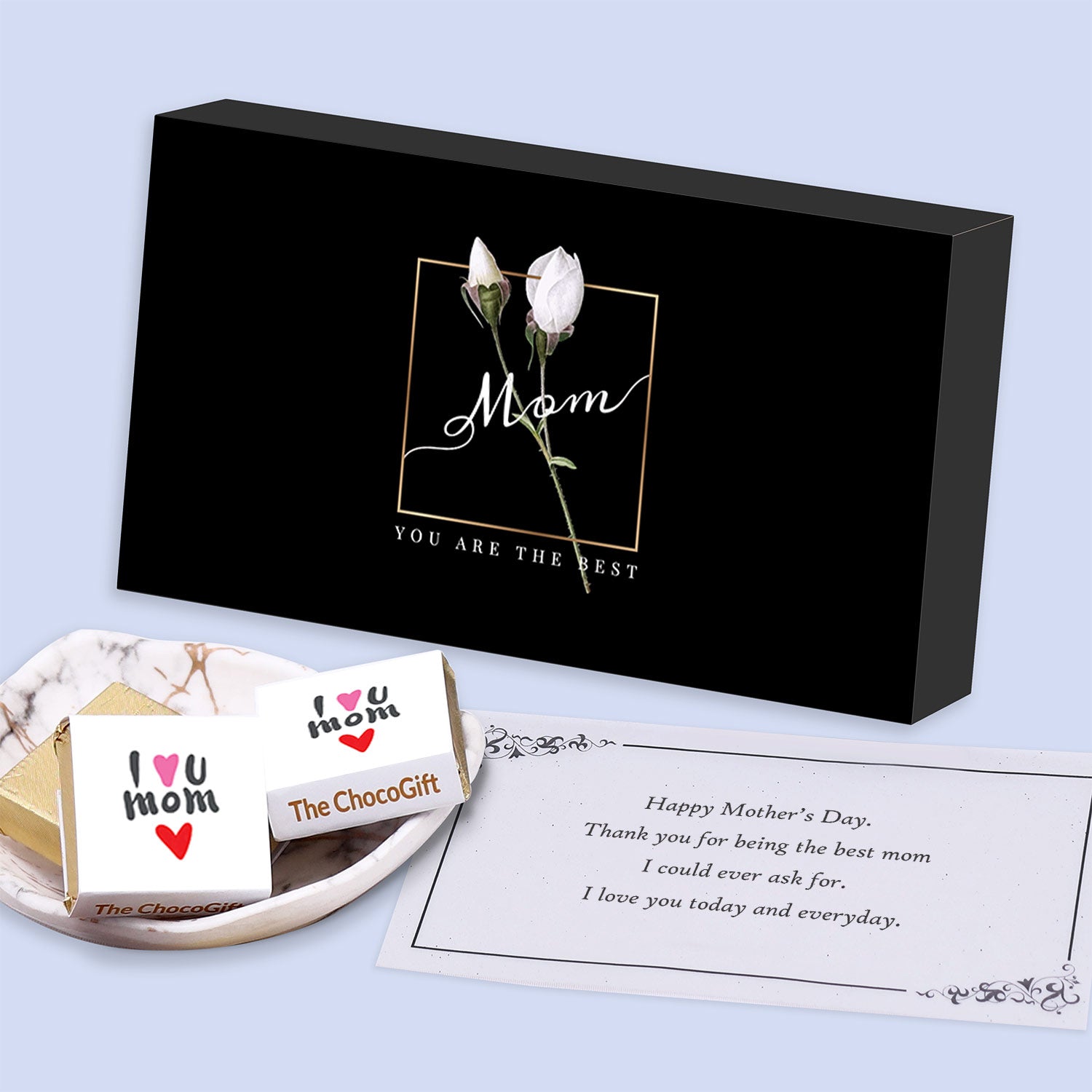 Floral Design Chocolates Printed on Box