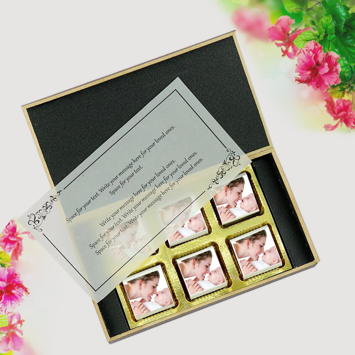  Write a Birthday Greeting Send them warm wishes for the birthday. Your message will be printed on butter paper and placed inside the gift box