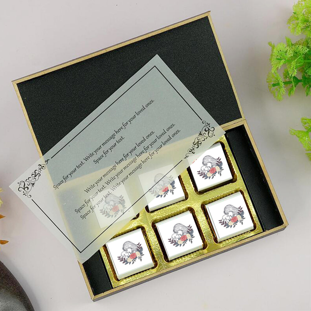 Customised Chocolates with Happy Mother's Day Printed wrappers Beautiful Mother's day gift with Photo wrapper Chocolates