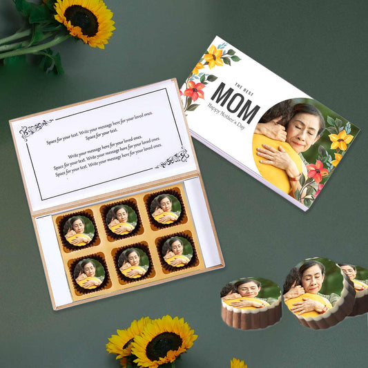 MOM Printed Chocolates with Personalised Gift box