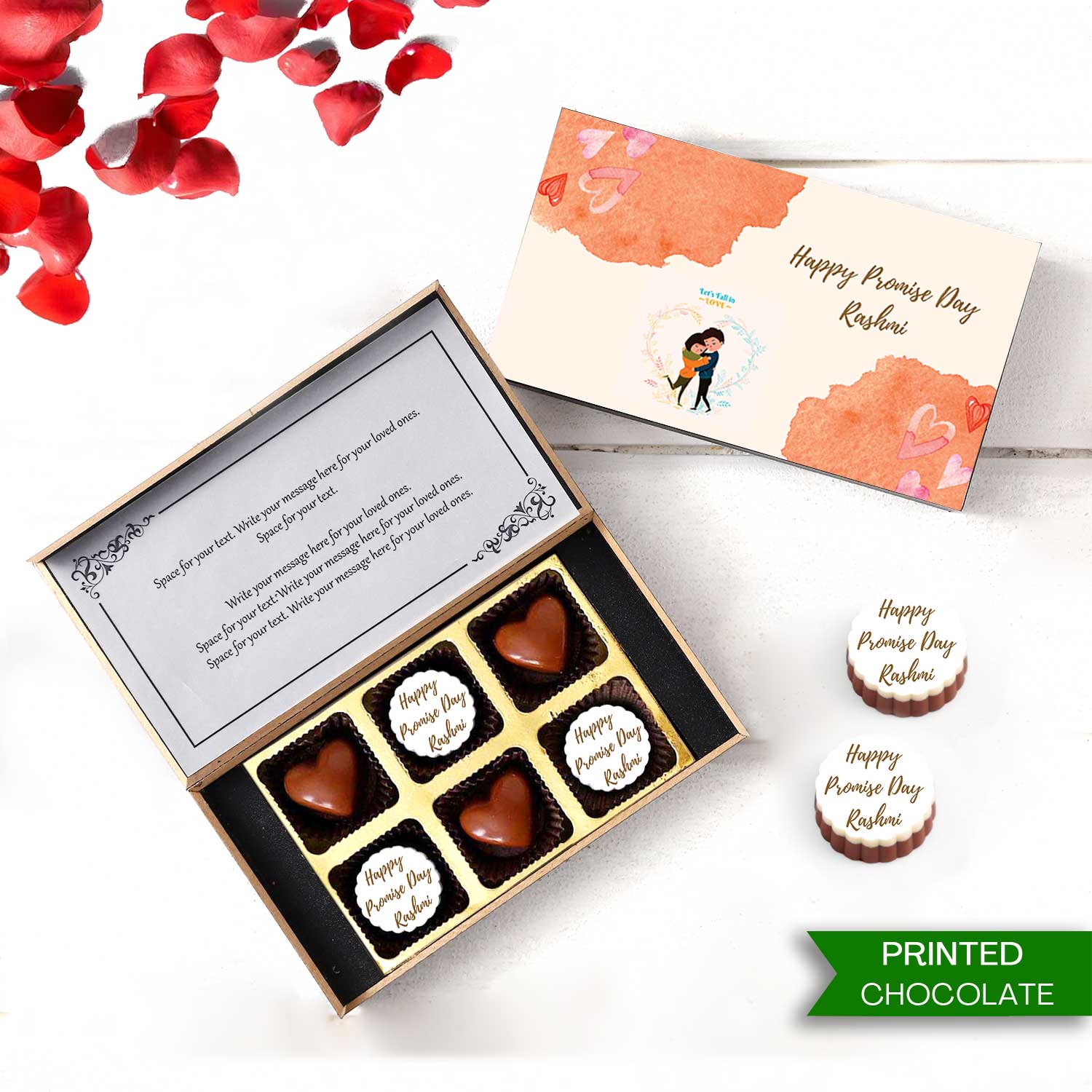 Promise Day Heart Shape chocolates Special gift