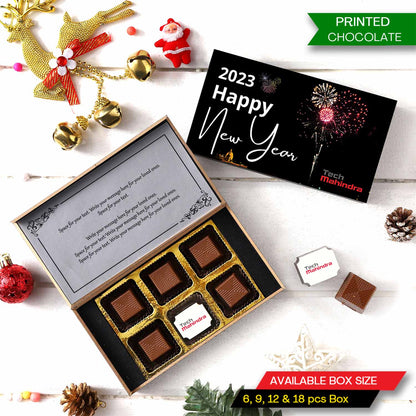 Christmas Gift | Logo and Message Print Chocolate Gift | Choco ManualART