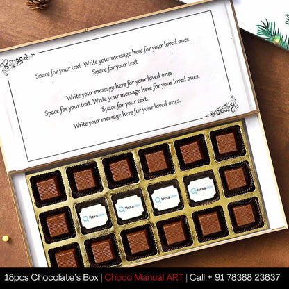 Best New Year Chocolate Gift Ideas For Employees with Printed Logo