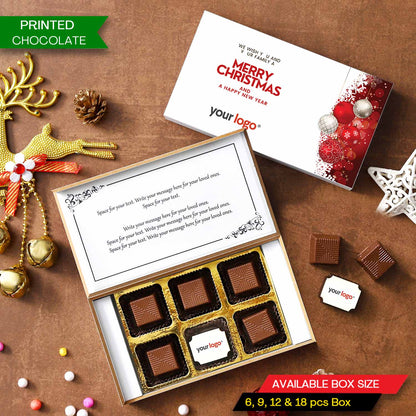 Printed Logo Chocolate For Corporate New Year Gift