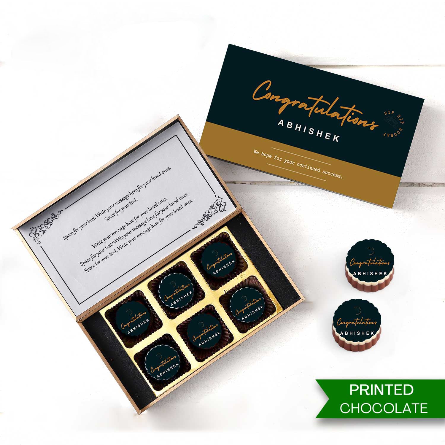 Order Online Printed Chocolates Premium Congratulations Gifts
