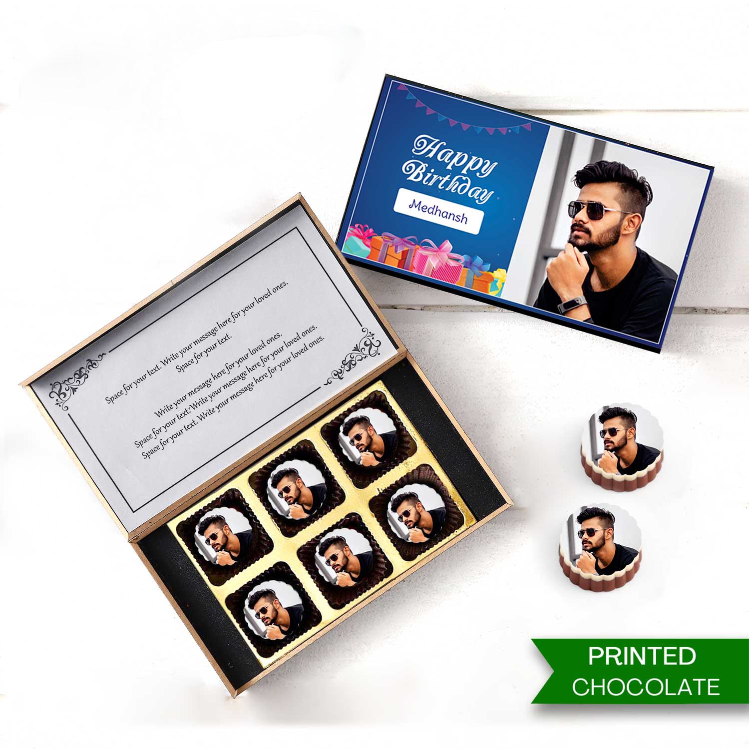 Personalised Chocolate Box with Elegant Design