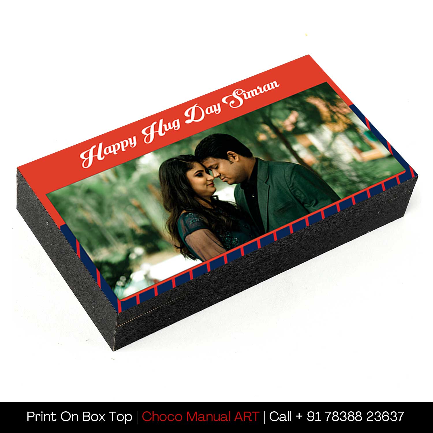 Send Hug Day Premium Personalised chocolate gift