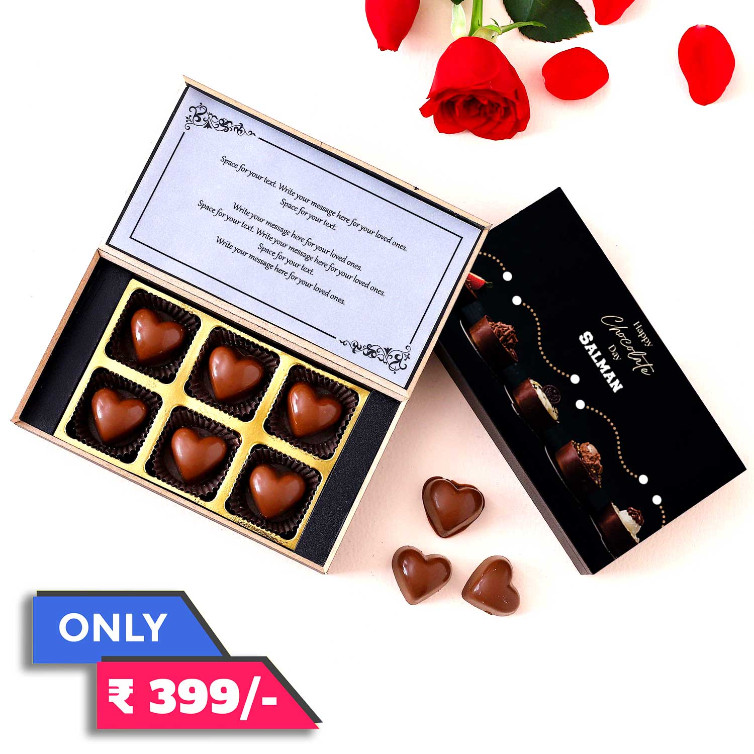 Unique Chocolate Day Customised Chocolate gift