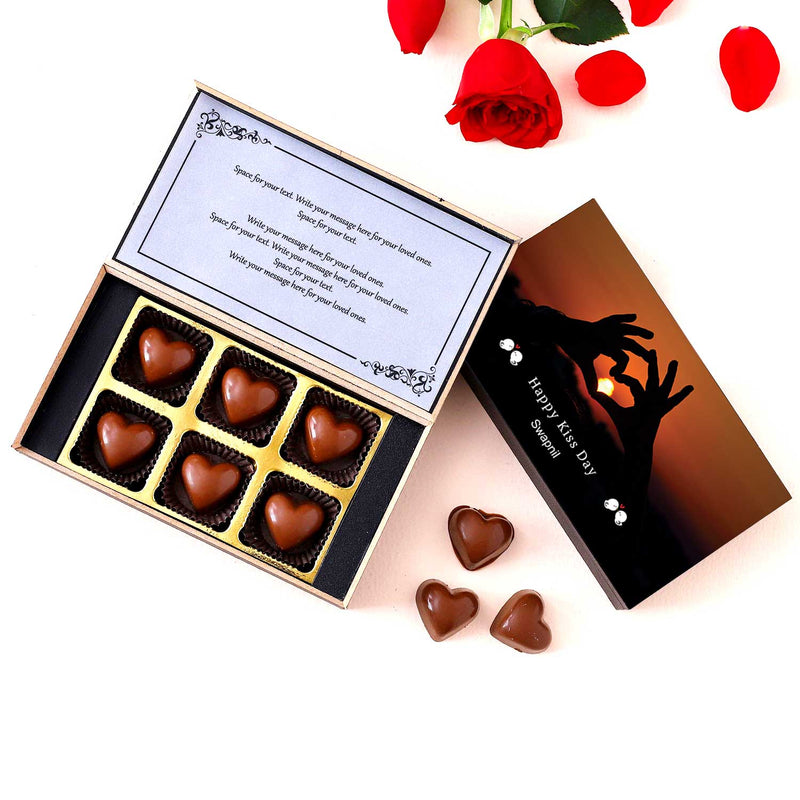 Kiss Day Personalised Chocolate gift I Buy at Choco ManualART