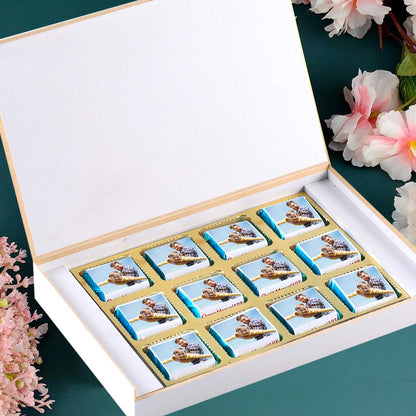 FATHER'S DAY GIFT BOX OF WRAPPED CHOCOLATES WITH ADORABLE IMAGE PRINTED BOX
