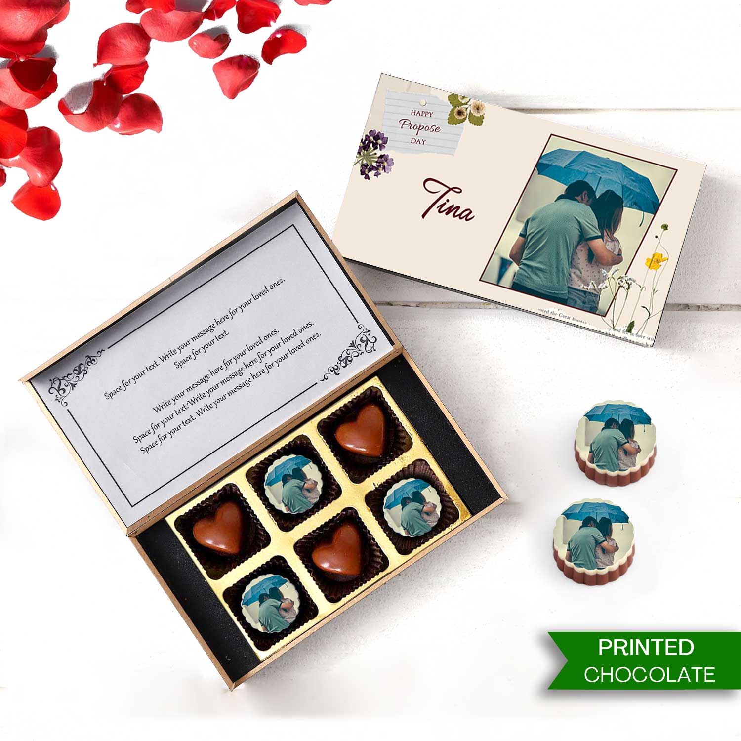Propose Day Unique Chocolate gift I Buy at Choco ManualART
