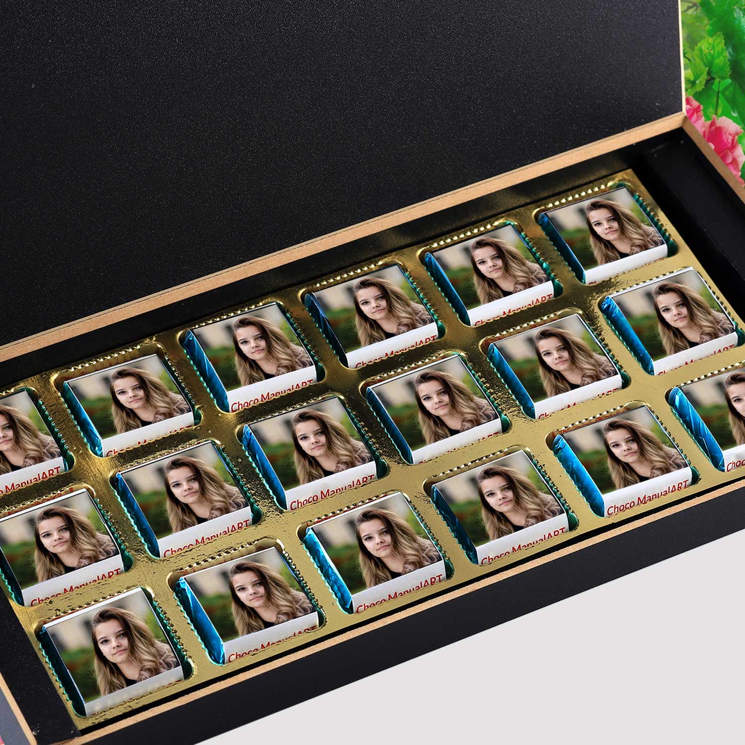 personlaised chocolate gift box for your lovely sister & Printed 