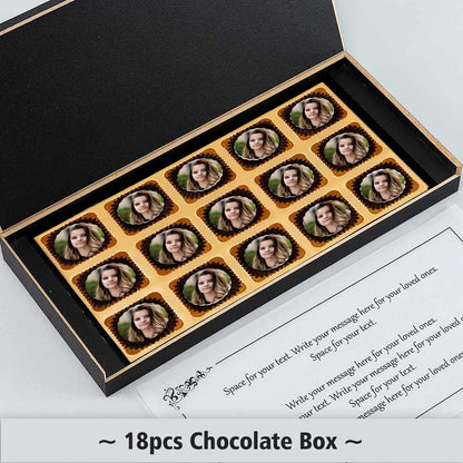 Photo printed personalised chocolates gift for lovely sister